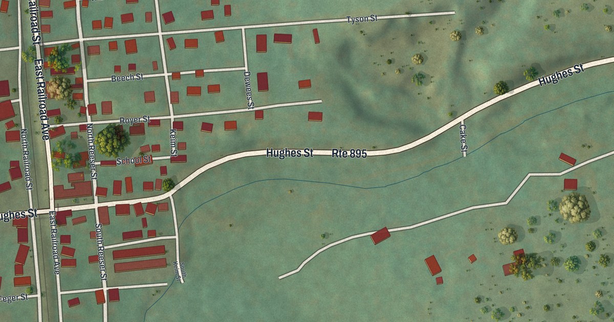Map of New Ringgold, Pennsylvania in 2026