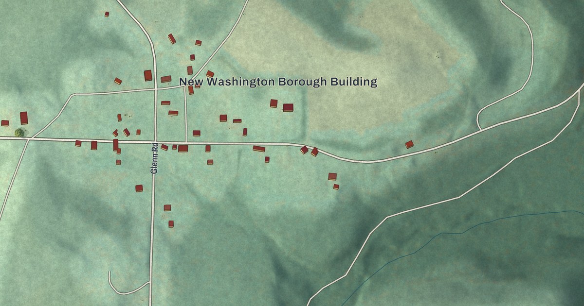 Map of New Washington, Pennsylvania in 2026