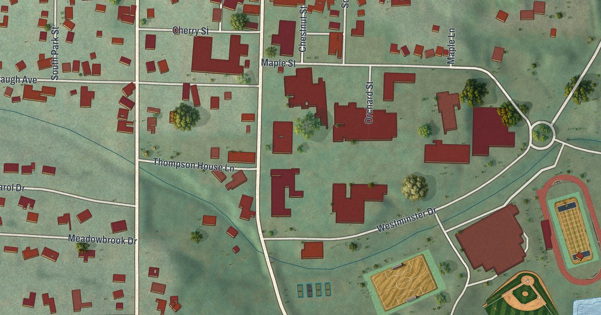 Map of New Wilmington, Pennsylvania in 2026