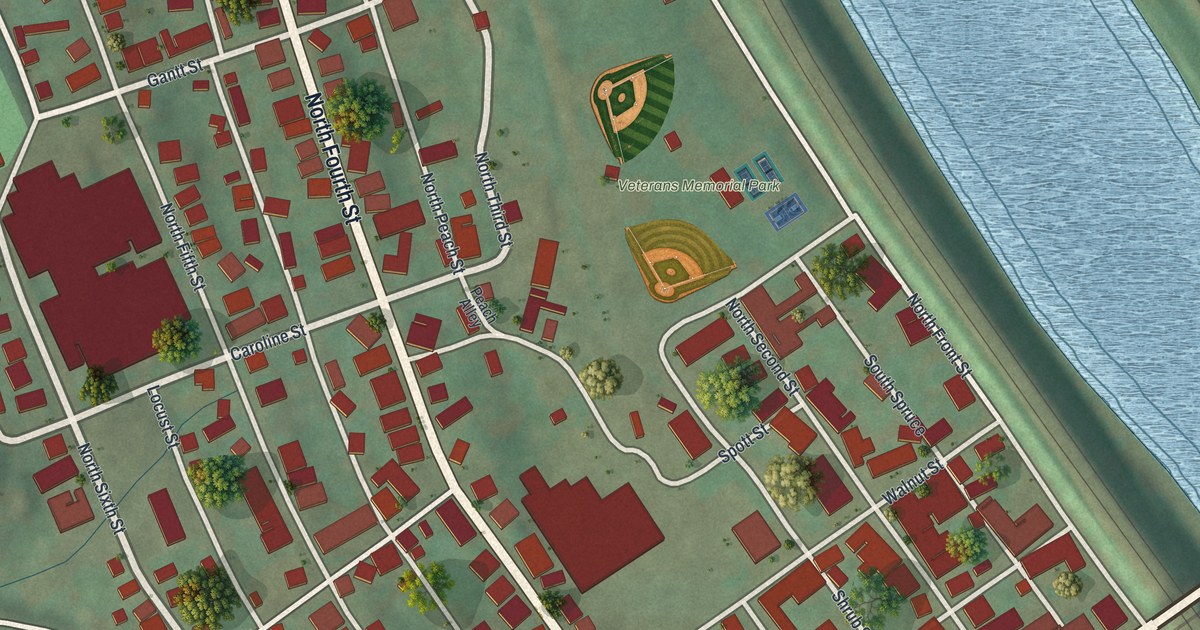 Map of Newport, Perry County, Pennsylvania in 2026