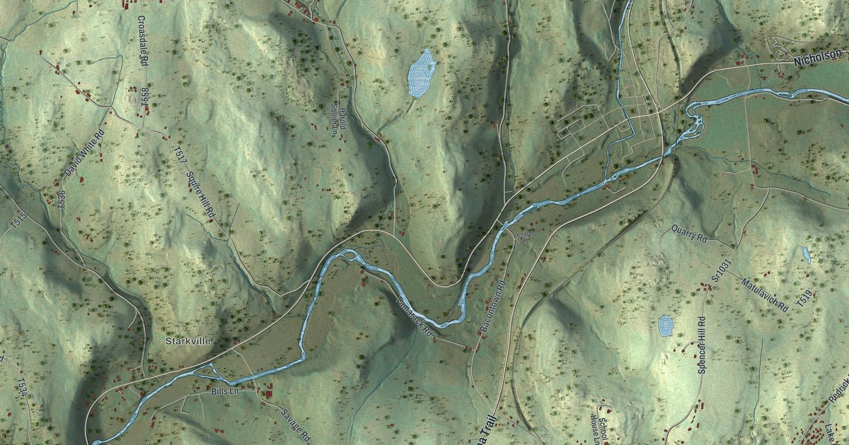 Map of Nicholson Township, Wyoming County, Pennsylvania in 2026