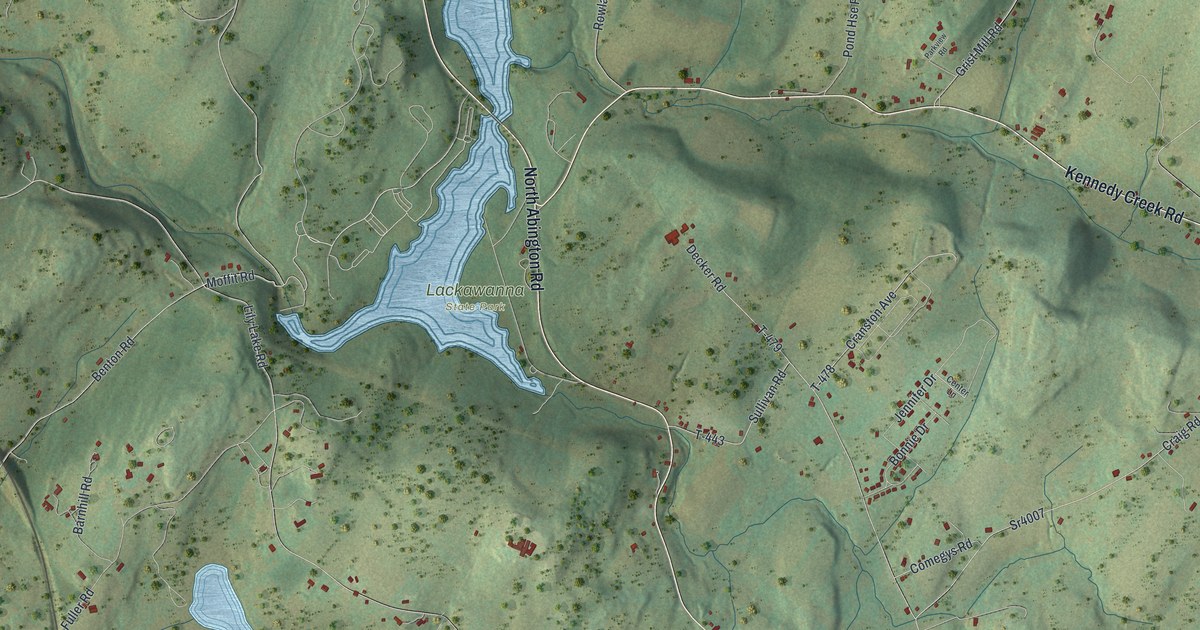 Map of North Abington, Pennsylvania in 2026