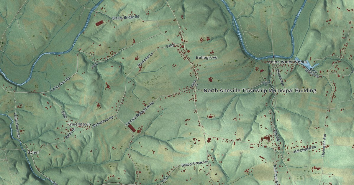 Map of North Annville, Pennsylvania in 2026