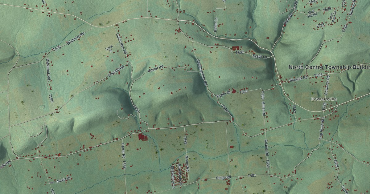 Map of North Centre, Pennsylvania in 2026