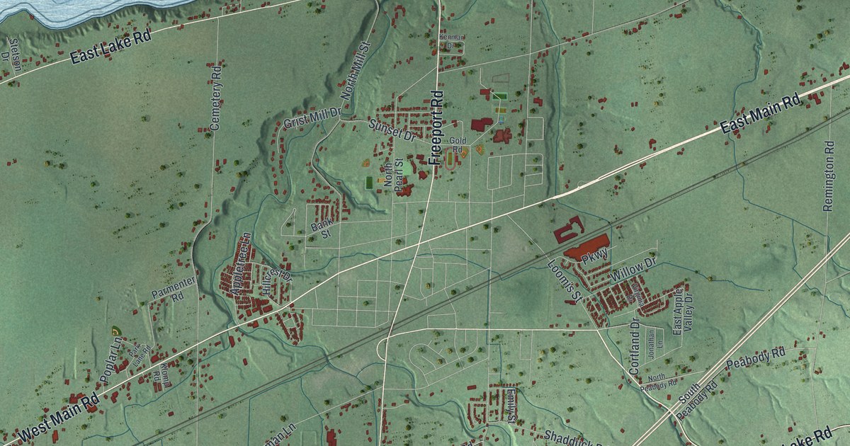 Map of North East Township, Pennsylvania in 2026