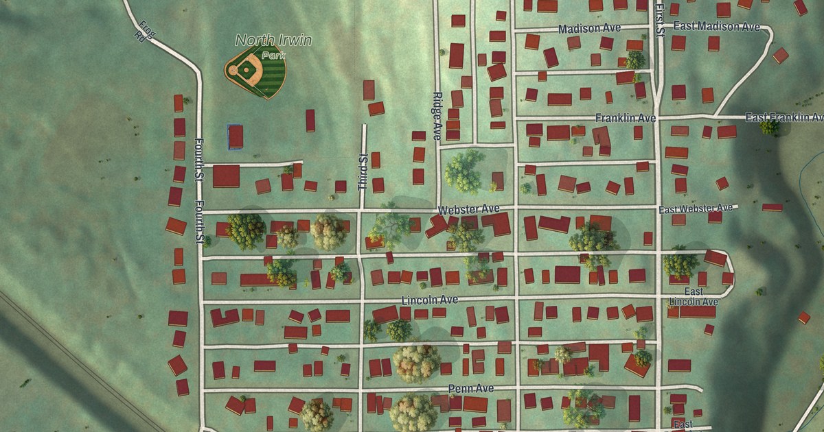 Map of North Irwin, Pennsylvania in 2026