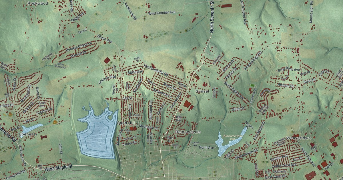 Map of North Lebanon, Pennsylvania in 2026