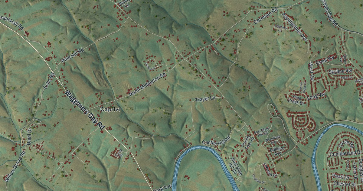 Map of North Middleton, Pennsylvania in 2026