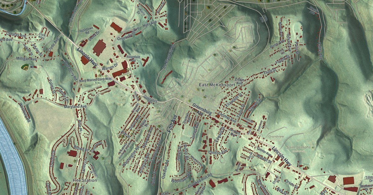 Map of North Versailles, Pennsylvania in 2026