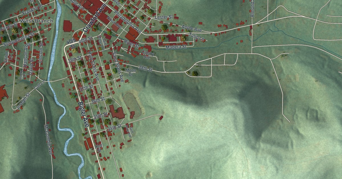 Map of Northern Cambria, Pennsylvania in 2026