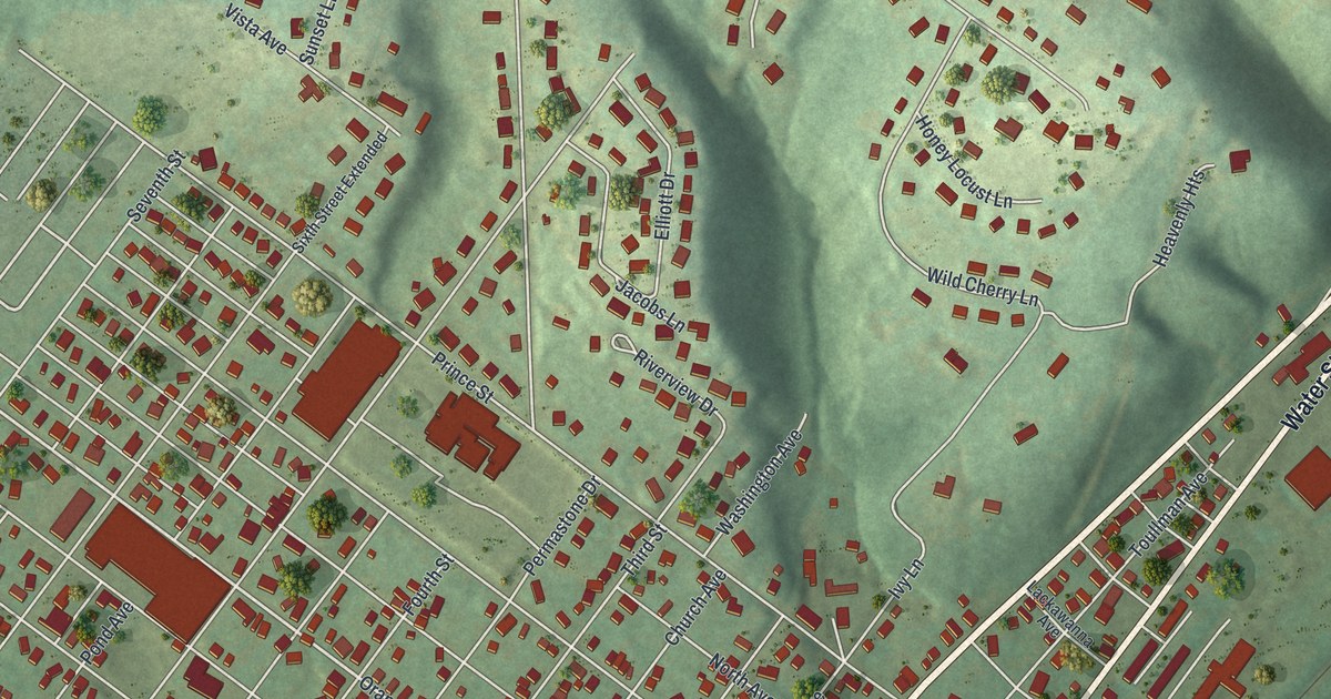 Map of Northumberland, Pennsylvania in 2026