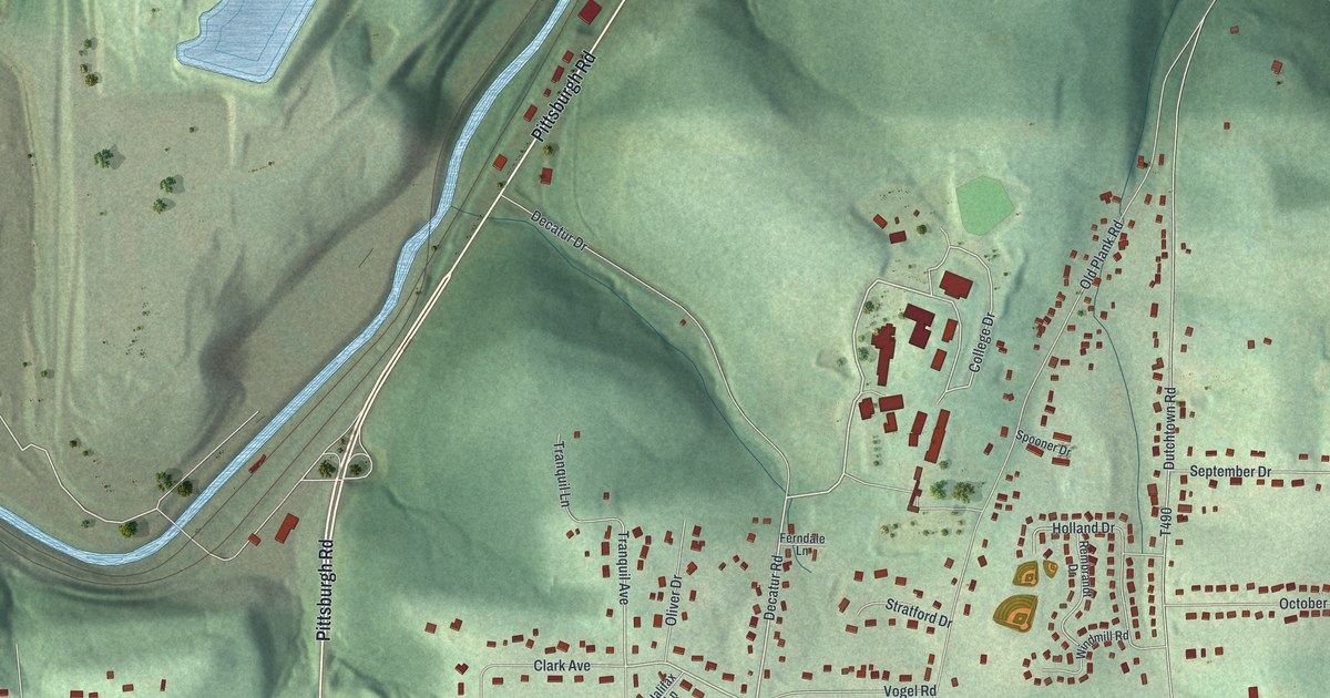 Map of Oak Hills, Pennsylvania in 2026