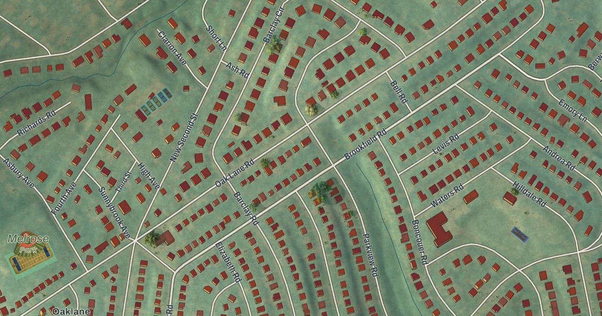 Map of Oak Lane, Pennsylvania in 2026