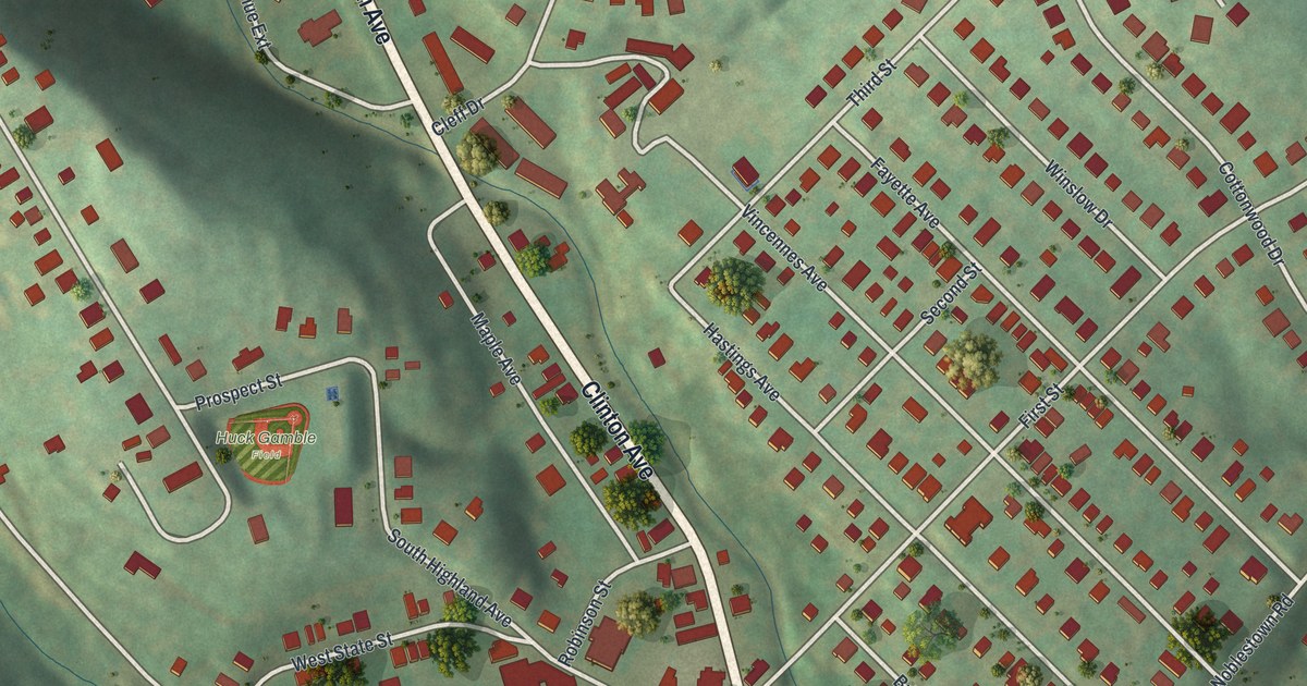 Map of Oakdale, Pennsylvania in 2026
