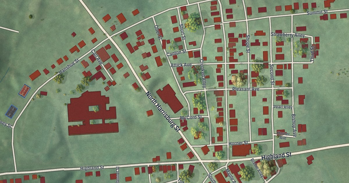 Map of Oberlin, Pennsylvania in 2026