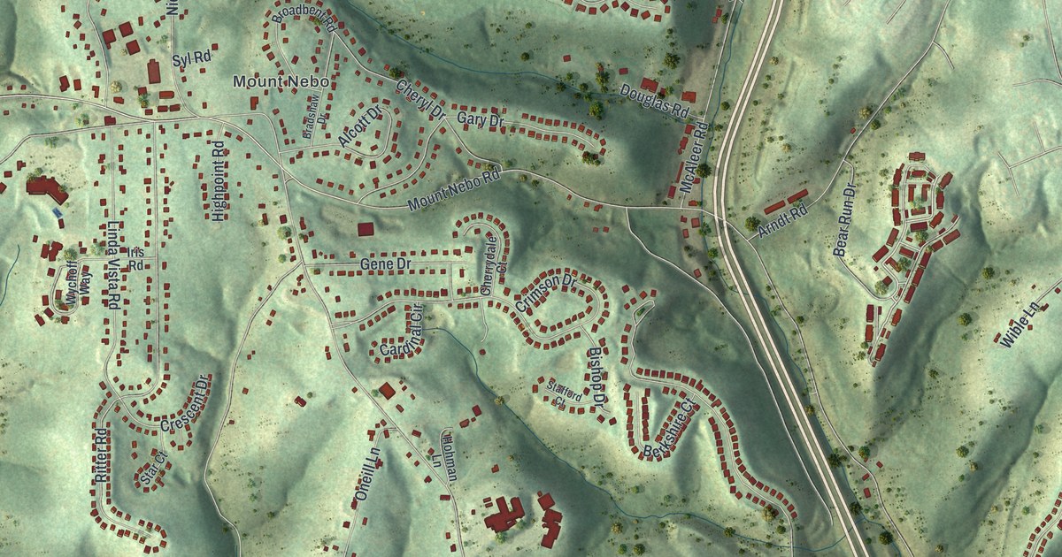 Map of Ohio, Pennsylvania in 2026