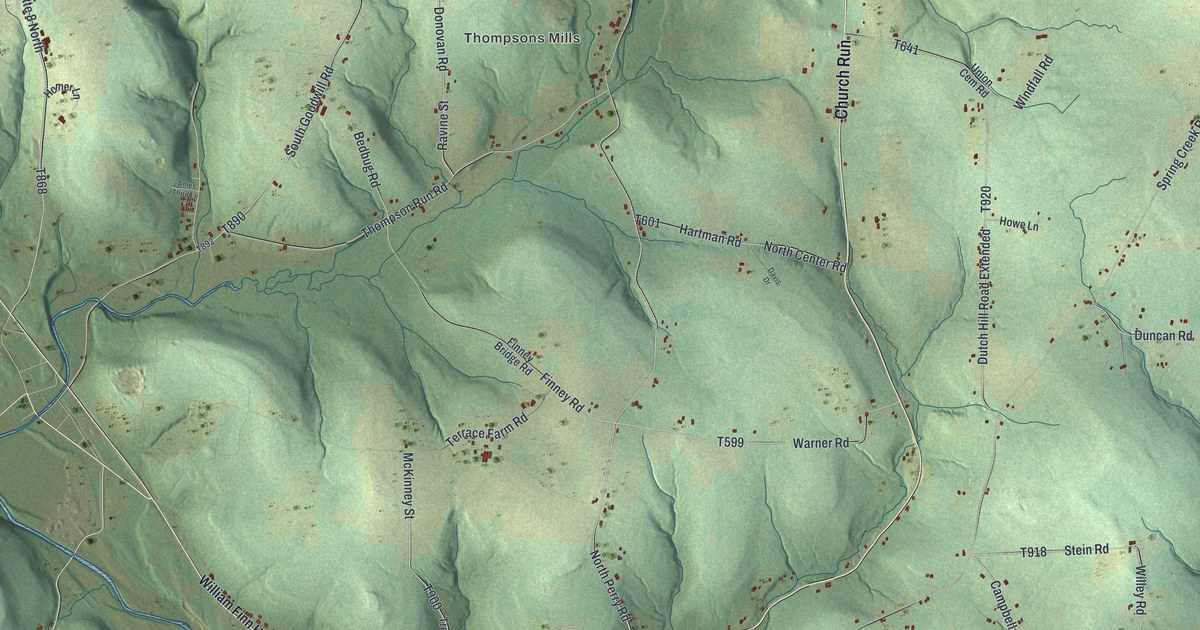 Map of Oil Creek, Crawford County, Pennsylvania in 2026