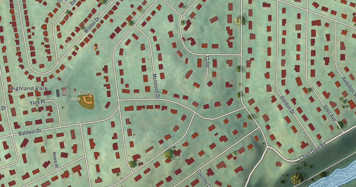 Map of Old Orchard, Pennsylvania in 2026
