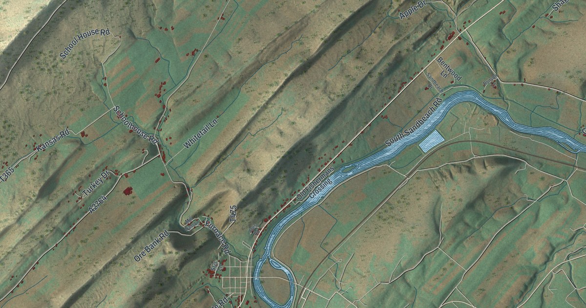 Map of Oliver, Mifflin County, Pennsylvania in 2026