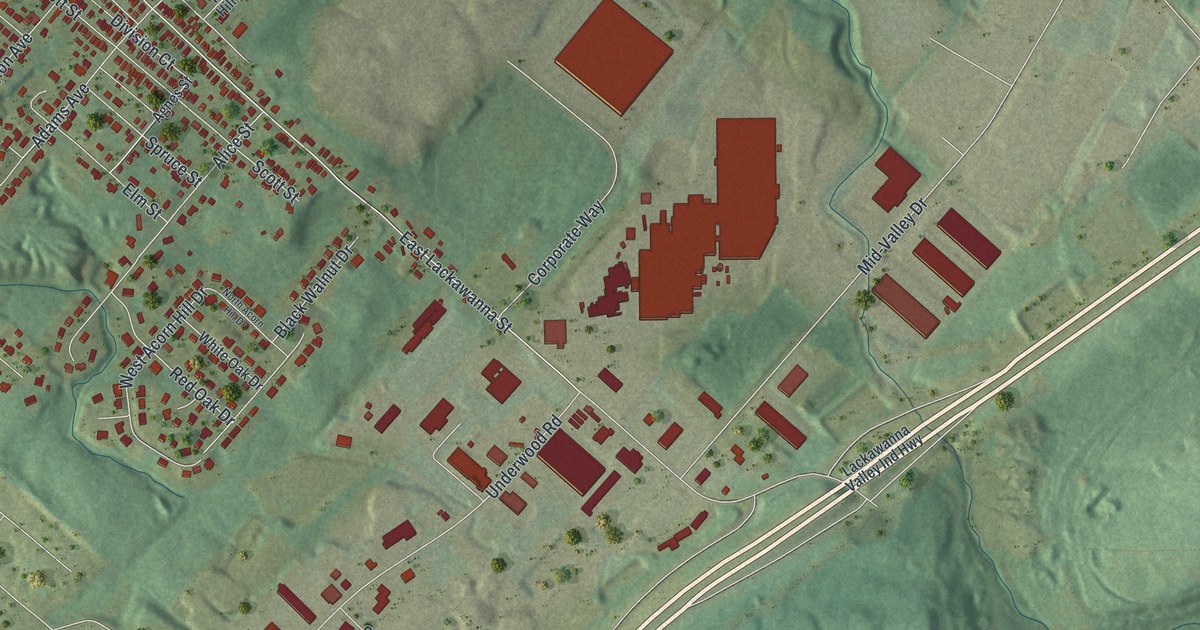 Map of Olyphant, Pennsylvania in 2026