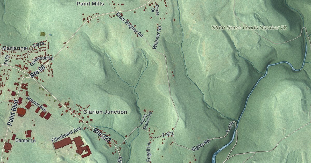 Map of Paint, Clarion County, Pennsylvania in 2026
