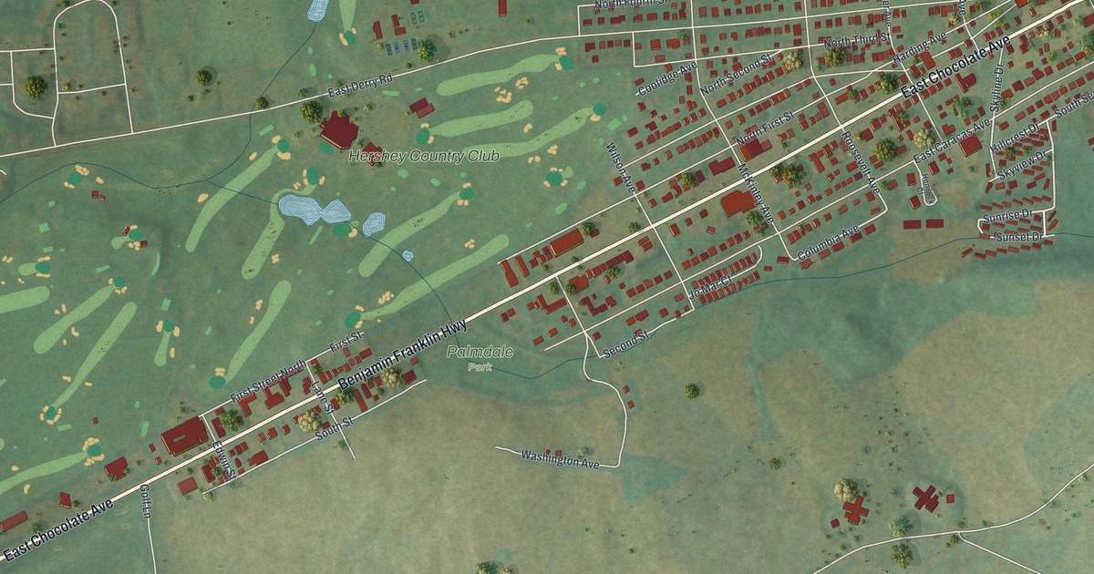 Map of Palmdale, Pennsylvania in 2026