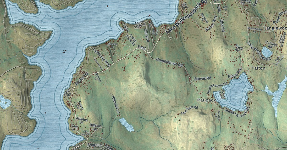 Map of Palmyra, Pike County, Pennsylvania in 2026