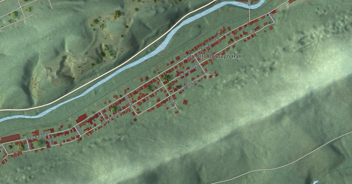 Map of Palo Alto, Pennsylvania in 2026