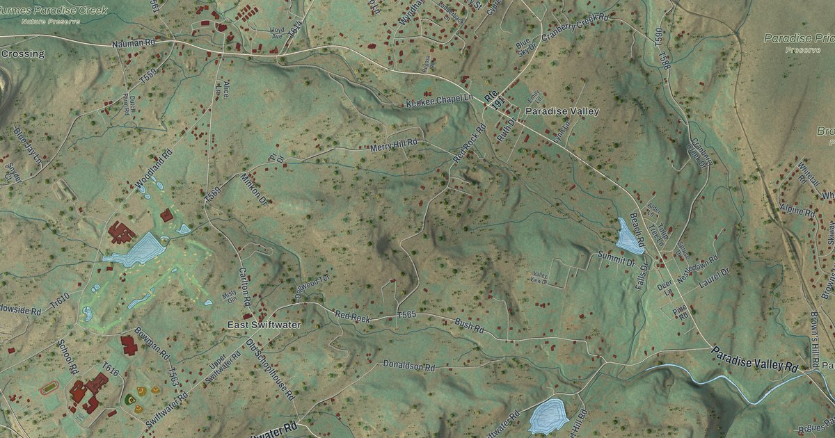 Map of Paradise, Monroe County, Pennsylvania in 2026