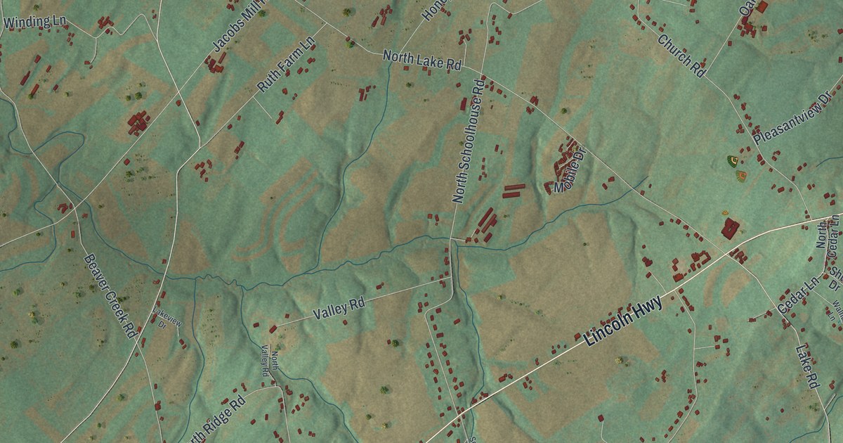 Map of Paradise, York County, Pennsylvania in 2026