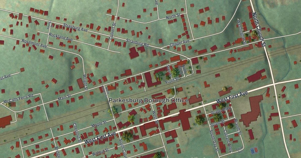 Map of Parkesburg, Pennsylvania in 2026