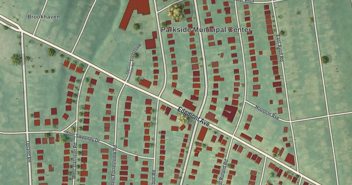 Map of Parkside, Pennsylvania in 2026