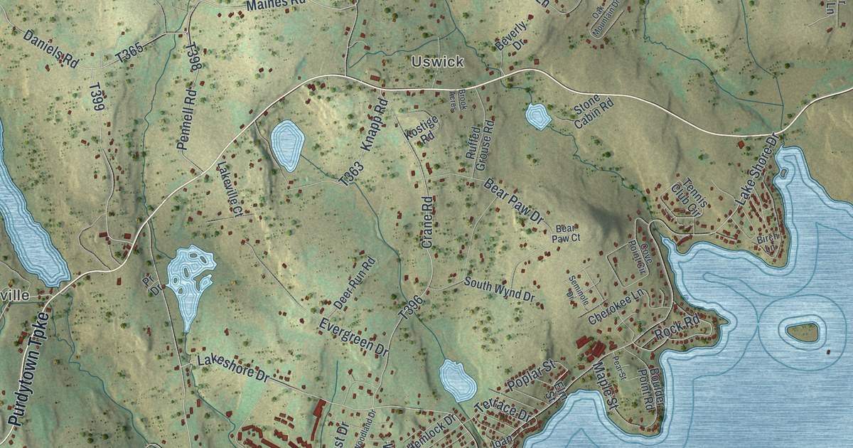 Map of Paupack, Pennsylvania in 2026