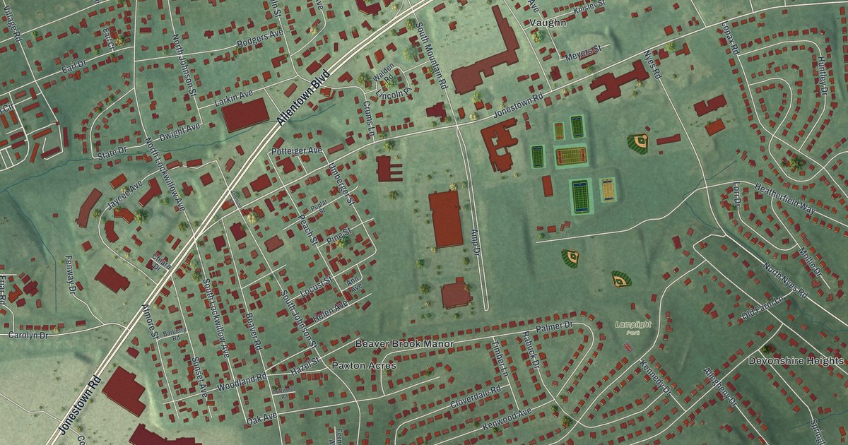 Map of Paxtonia, Pennsylvania in 2026