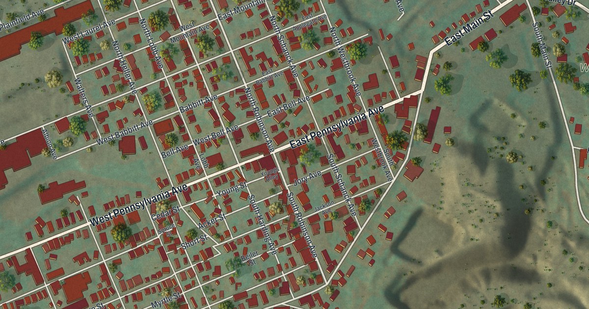 Map of Pen Argyl, Pennsylvania in 2026