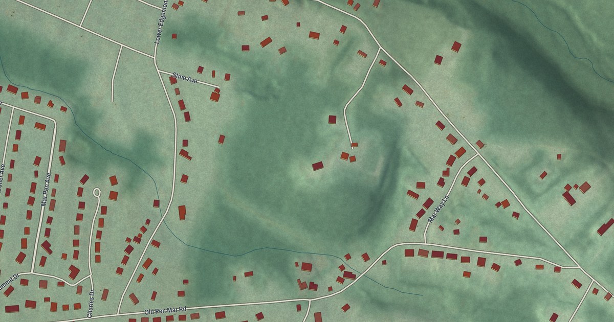 Map of Pen Mar, Pennsylvania in 2026