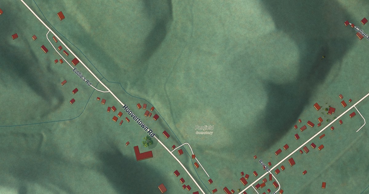 Map of Penfield, Pennsylvania in 2026