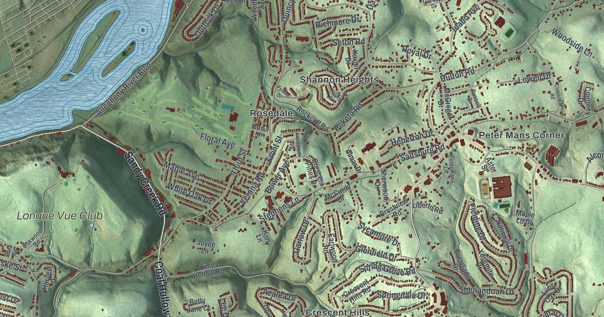 Map of Penn Hills municipality, Pennsylvania in 2026