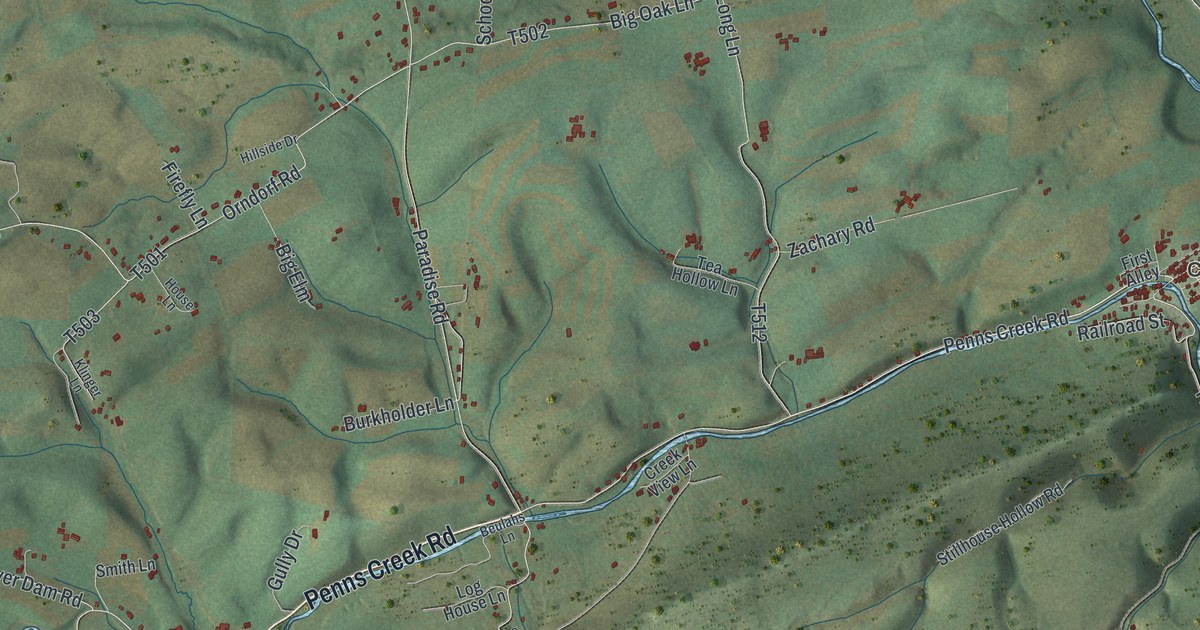 Map of Penn, Centre County, Pennsylvania in 2026