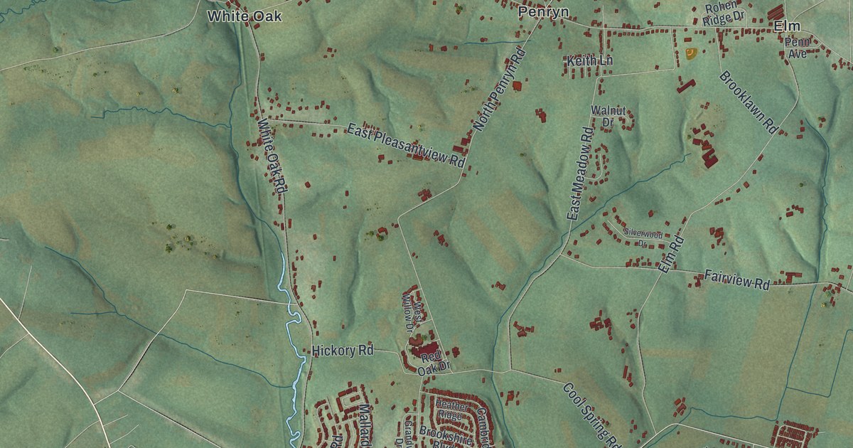 Map of Penn, Lancaster County, Pennsylvania in 2026