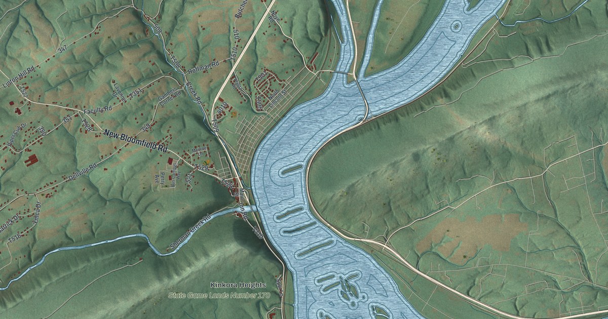 Map of Penn, Perry County, Pennsylvania in 2026