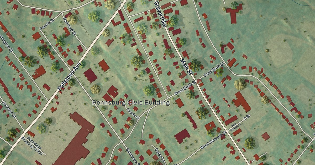 Map of Pennsburg, Pennsylvania in 2026