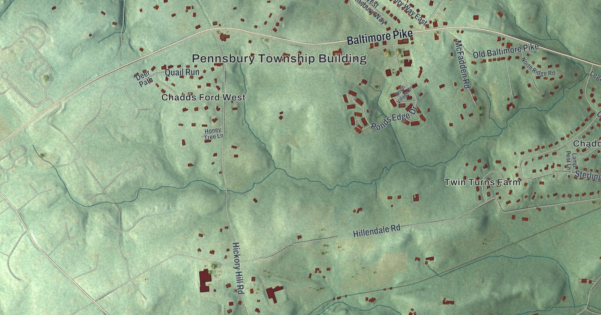 Map of Pennsbury, Pennsylvania in 2026
