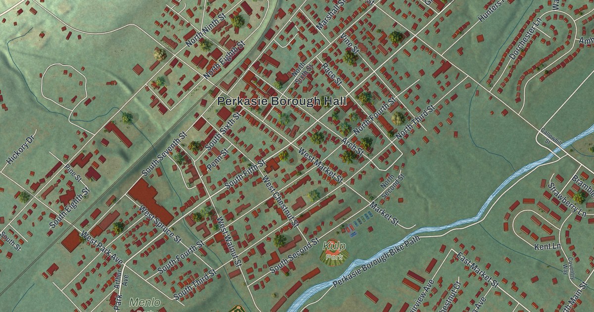 Map of Perkasie, Pennsylvania in 2026