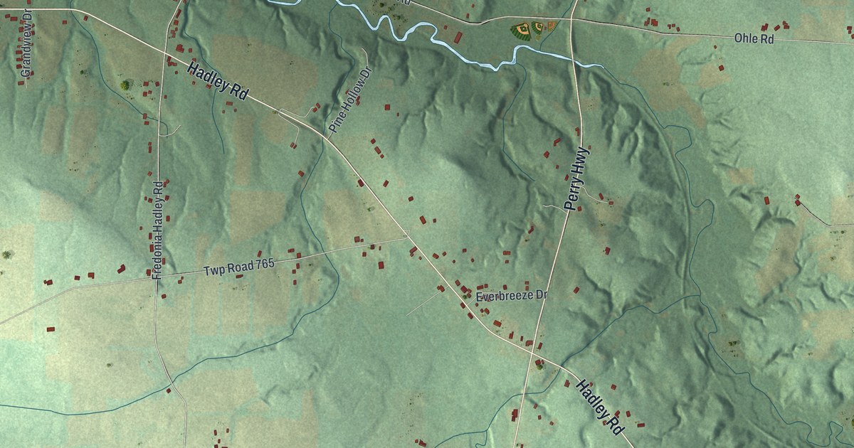 Map of Perry, Mercer County, Pennsylvania in 2026