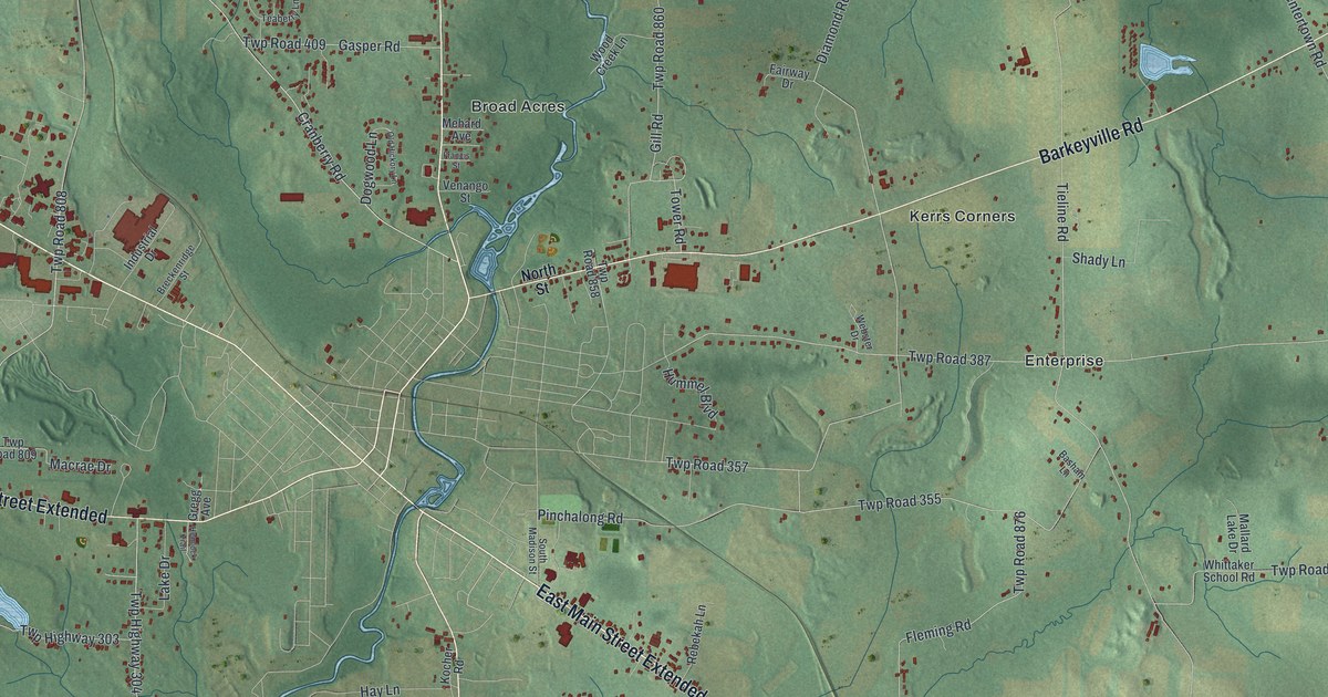 Map of Pine, Mercer County, Pennsylvania in 2026
