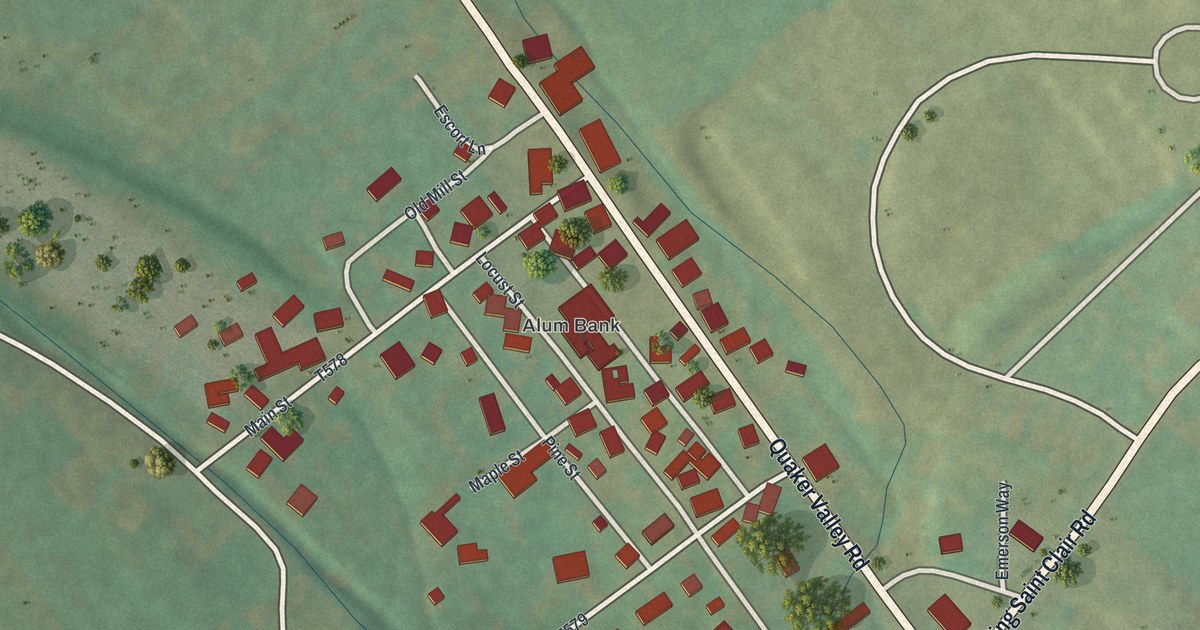 Map of Pleasantville, Bedford County, Pennsylvania in 2026