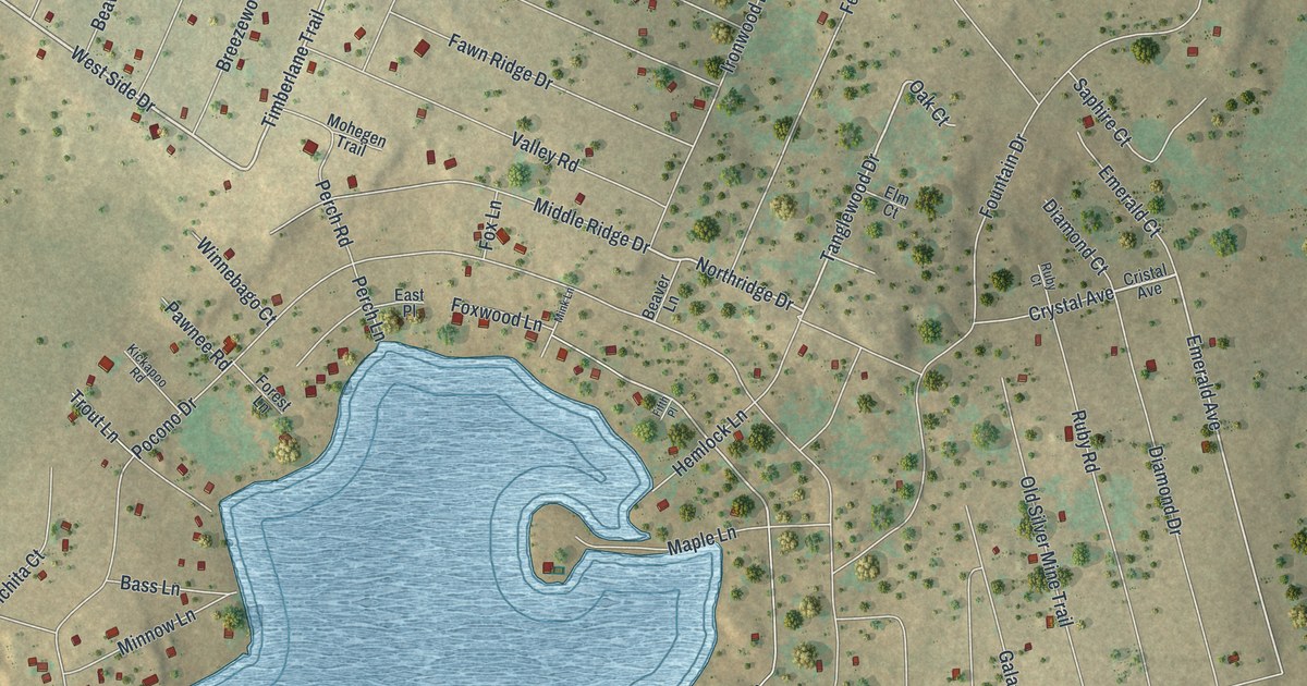 Map of Pocono Springs, Pennsylvania in 2026