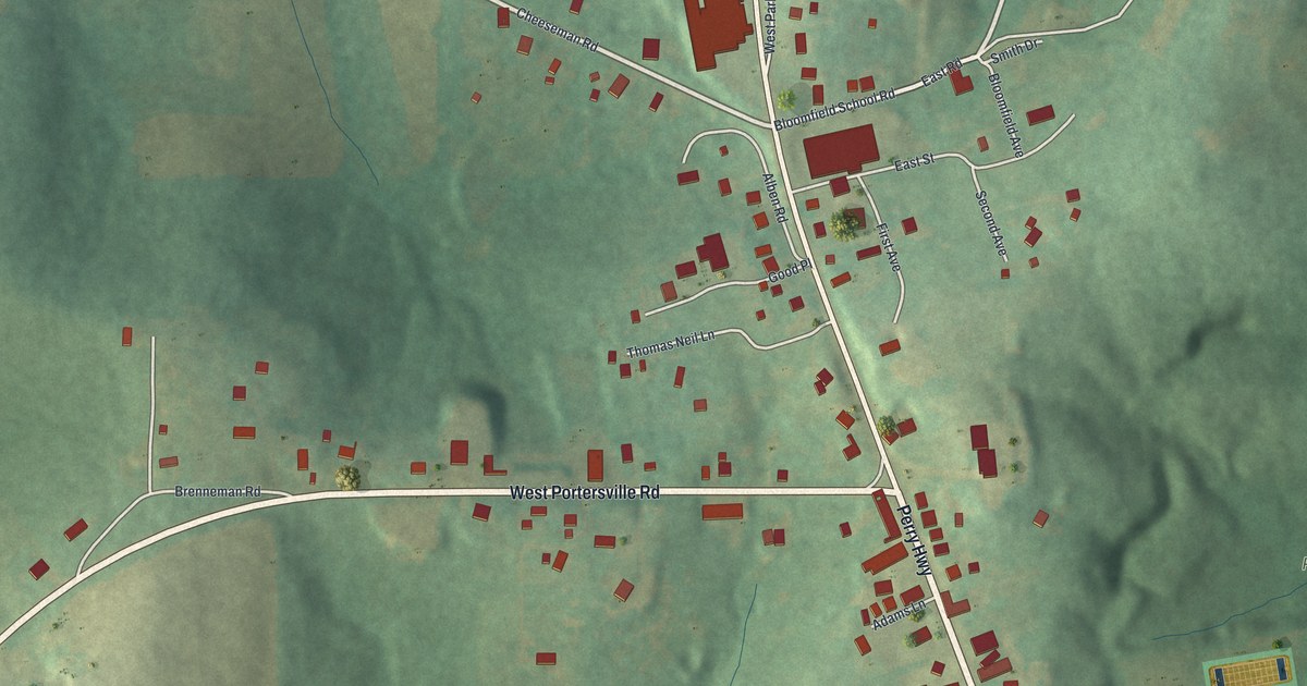 Map of Portersville, Pennsylvania in 2026