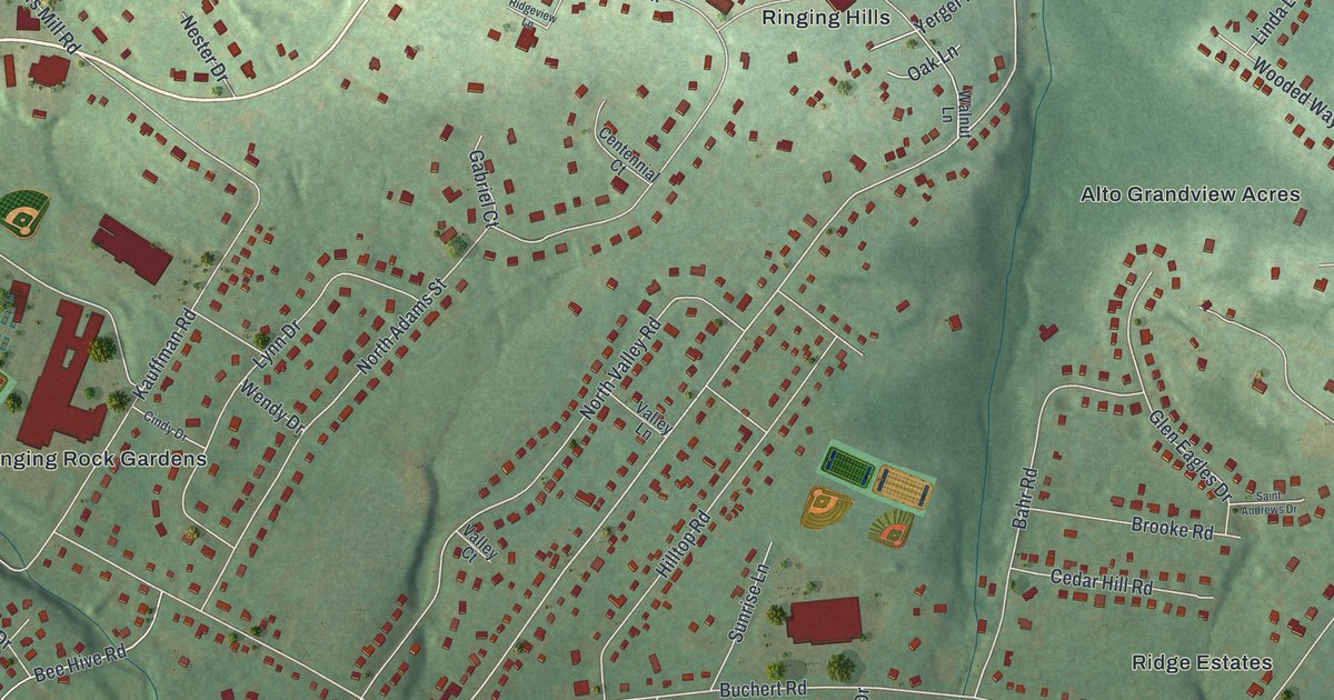 Map of Pottsgrove, Pennsylvania in 2026